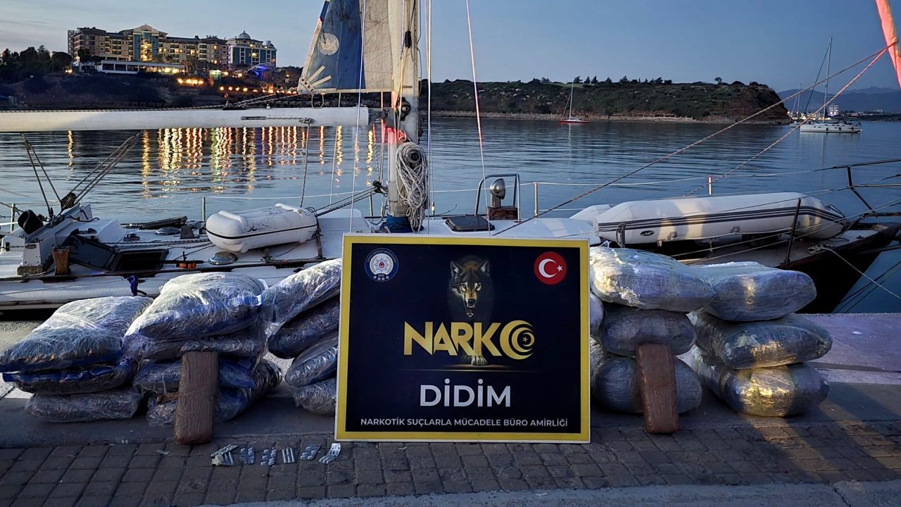 Didim’de film gibi operasyon: Tekne dolusu uyuşturucu yakalandı!