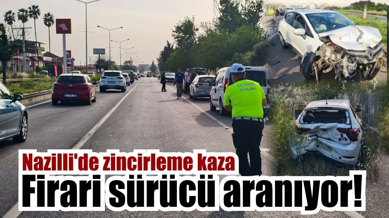 Nazilli-İsabeyli yolunda korkutan kaza