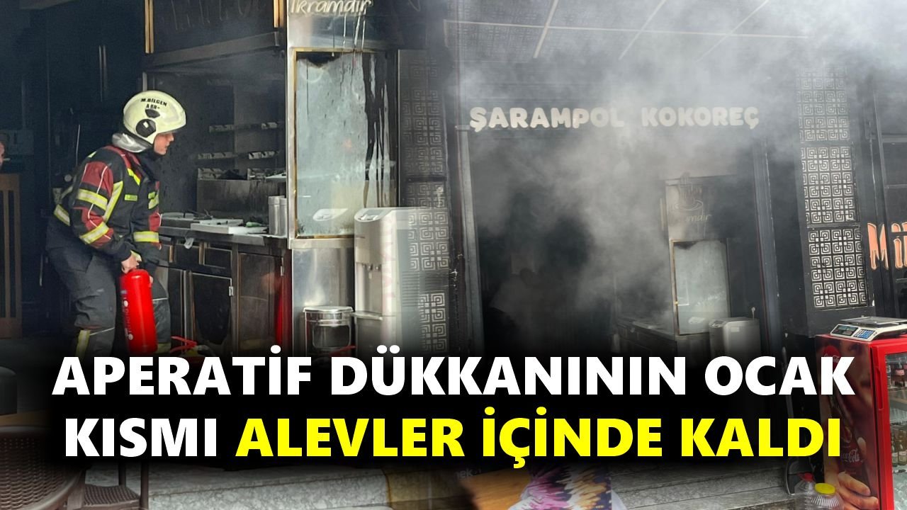 Nazilli Uzun Çarşı'da yangın paniği