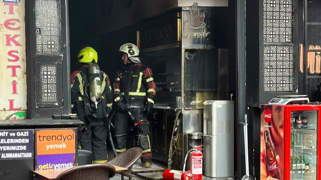 Nazilli Uzun Çarşı'da Yangın Paniği1