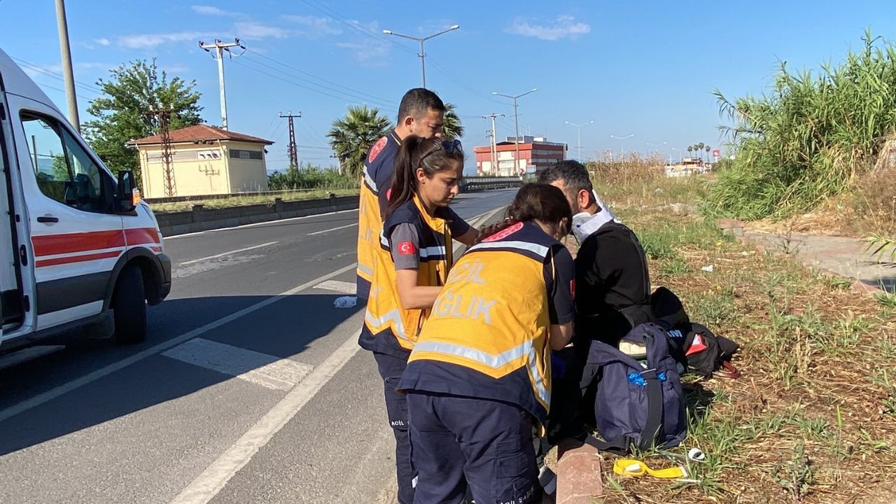 Nazilli’de Motosiklet Savruldu 2 Yaralı1