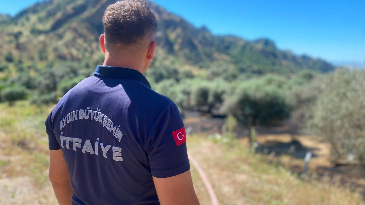 Nazilli’de Zeytinlik Arazide Yangın1