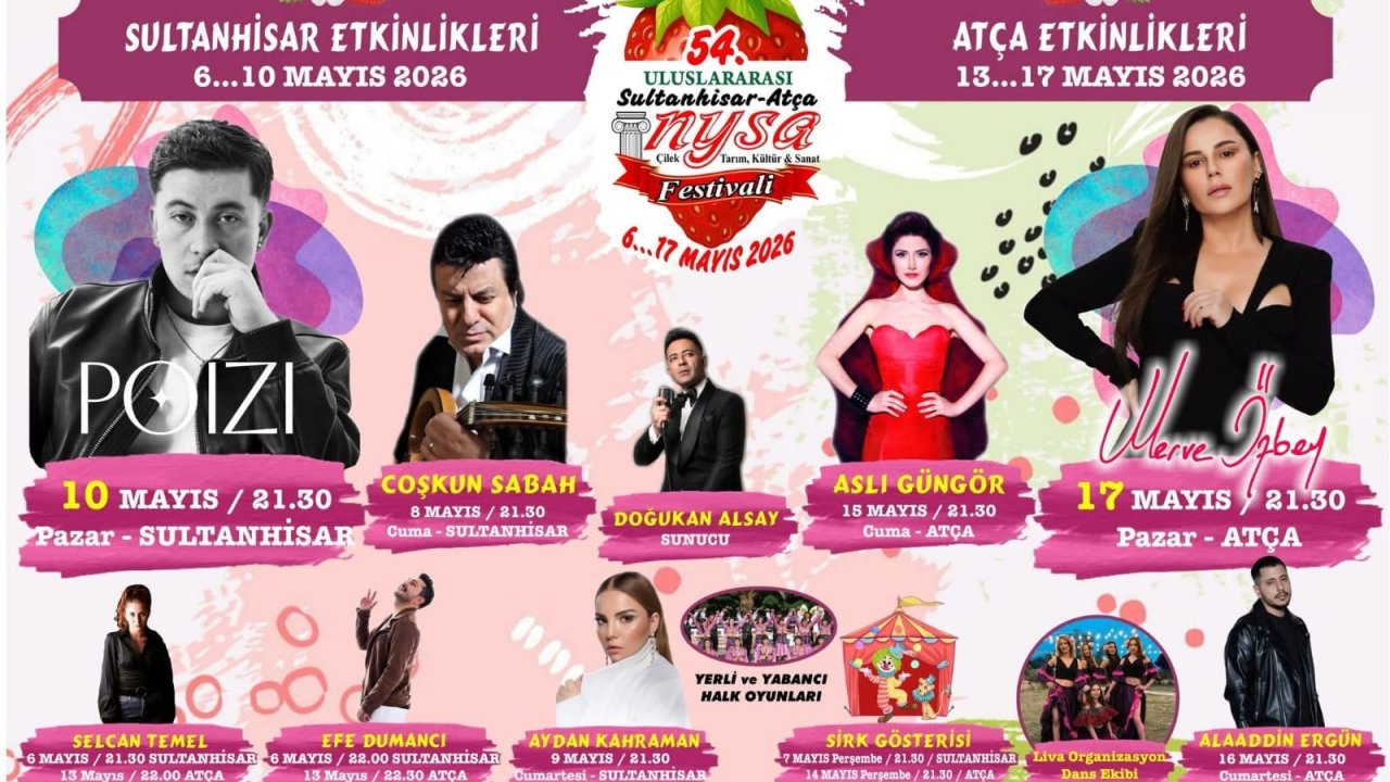 Sultanhisar'da Çilek Tadında Festival Yarın Başlıyor 2