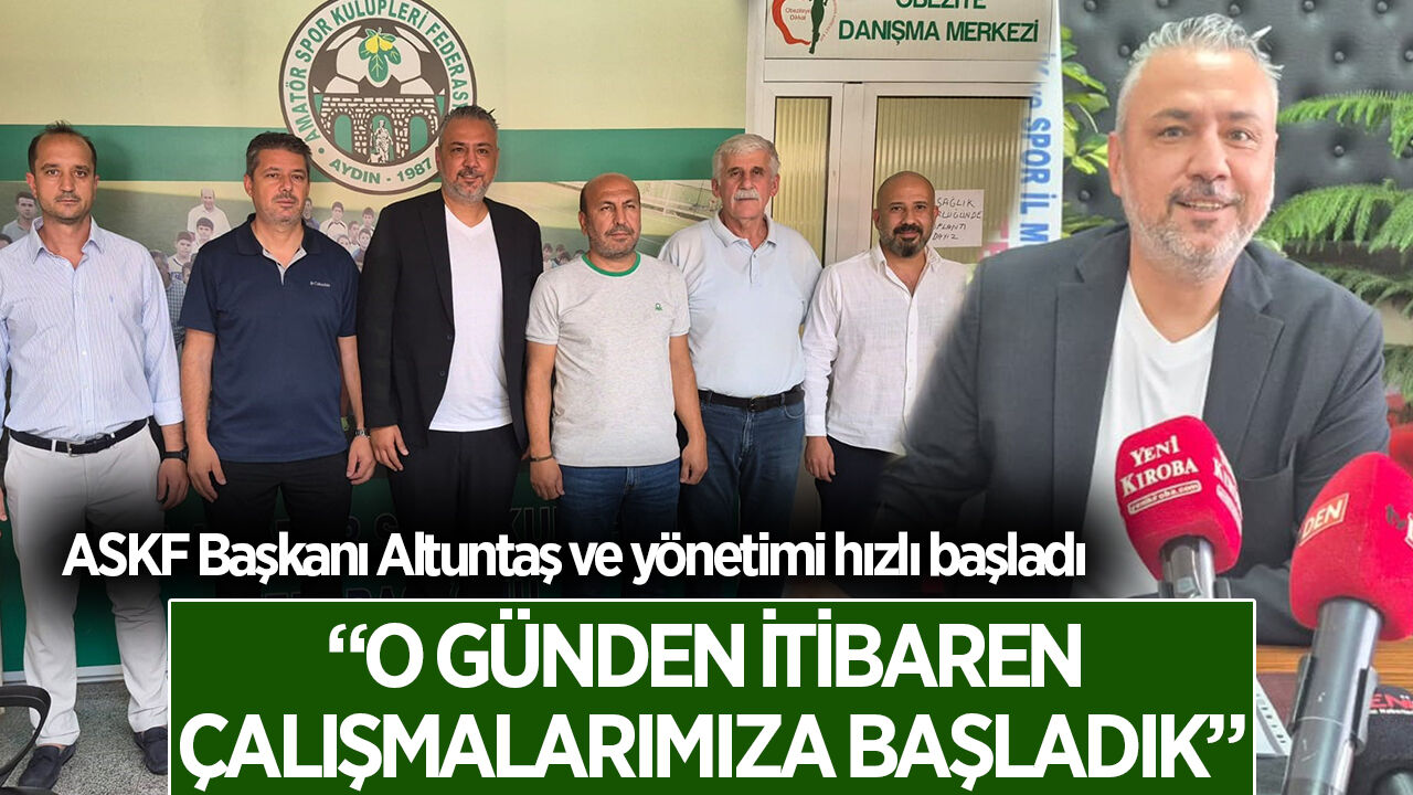 Aydın ASKF Başkanı Altuntaş ve yönetimi, göreve başladı