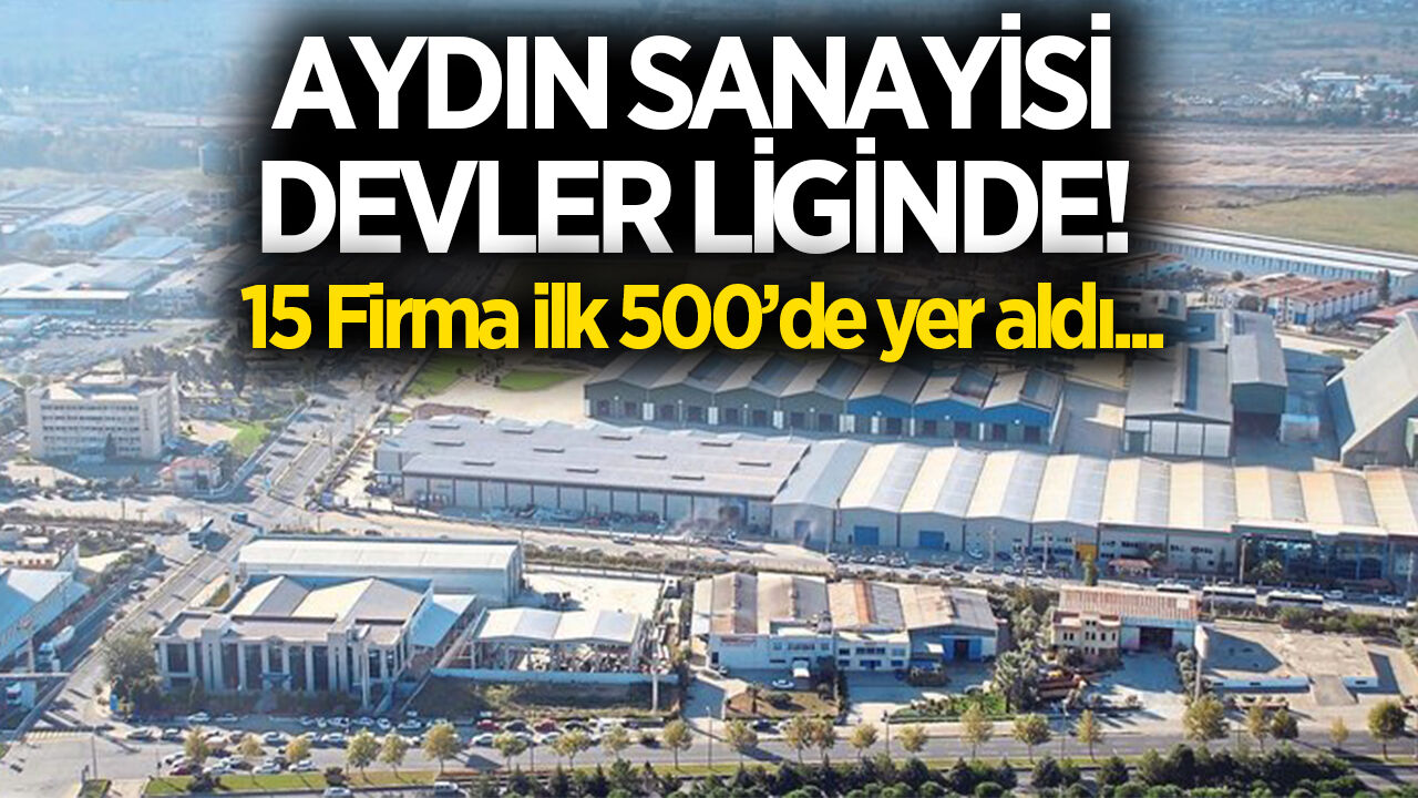 Aydın sanayisi devler liginde! 15 firma ilk 500'de yer aldı