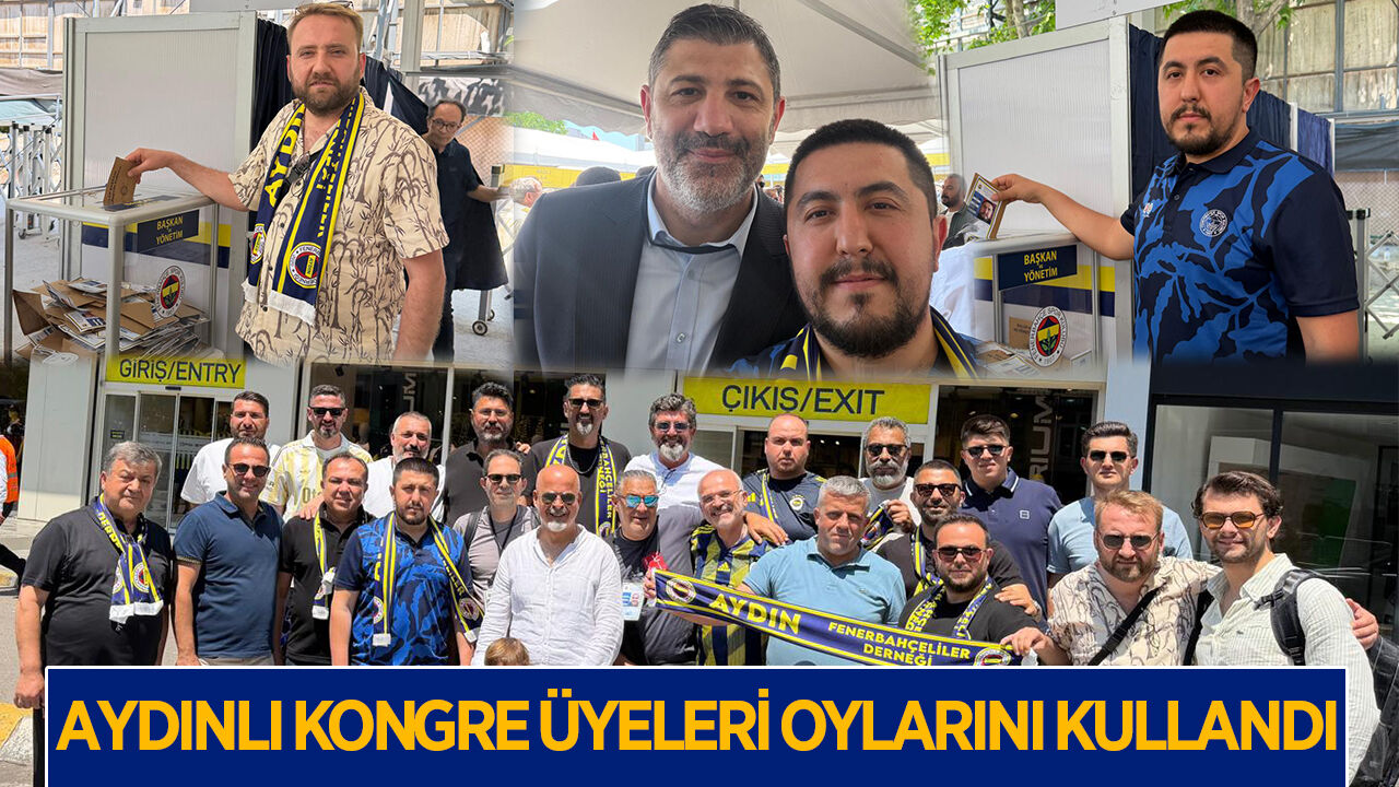 Aydınlı Fenerbahçeliler, İstanbul'da oylarını kullandı