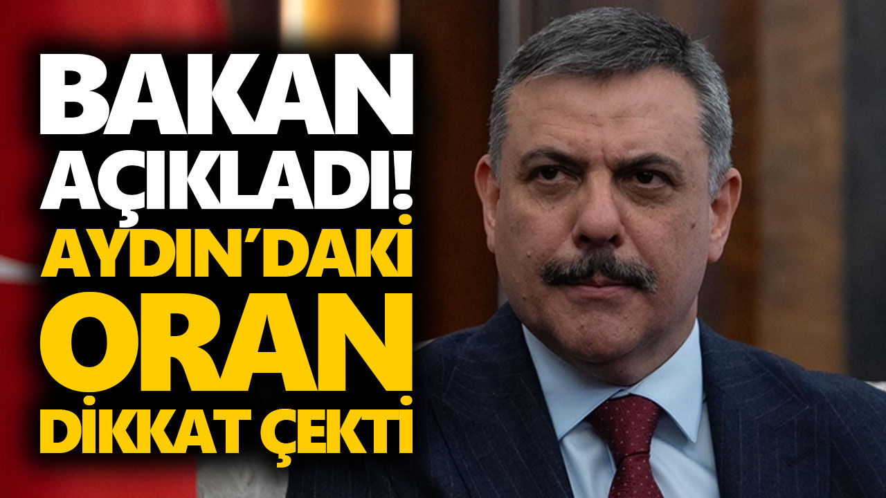 Bakan açıkladı! Aydın’daki oran dikkat çekti
