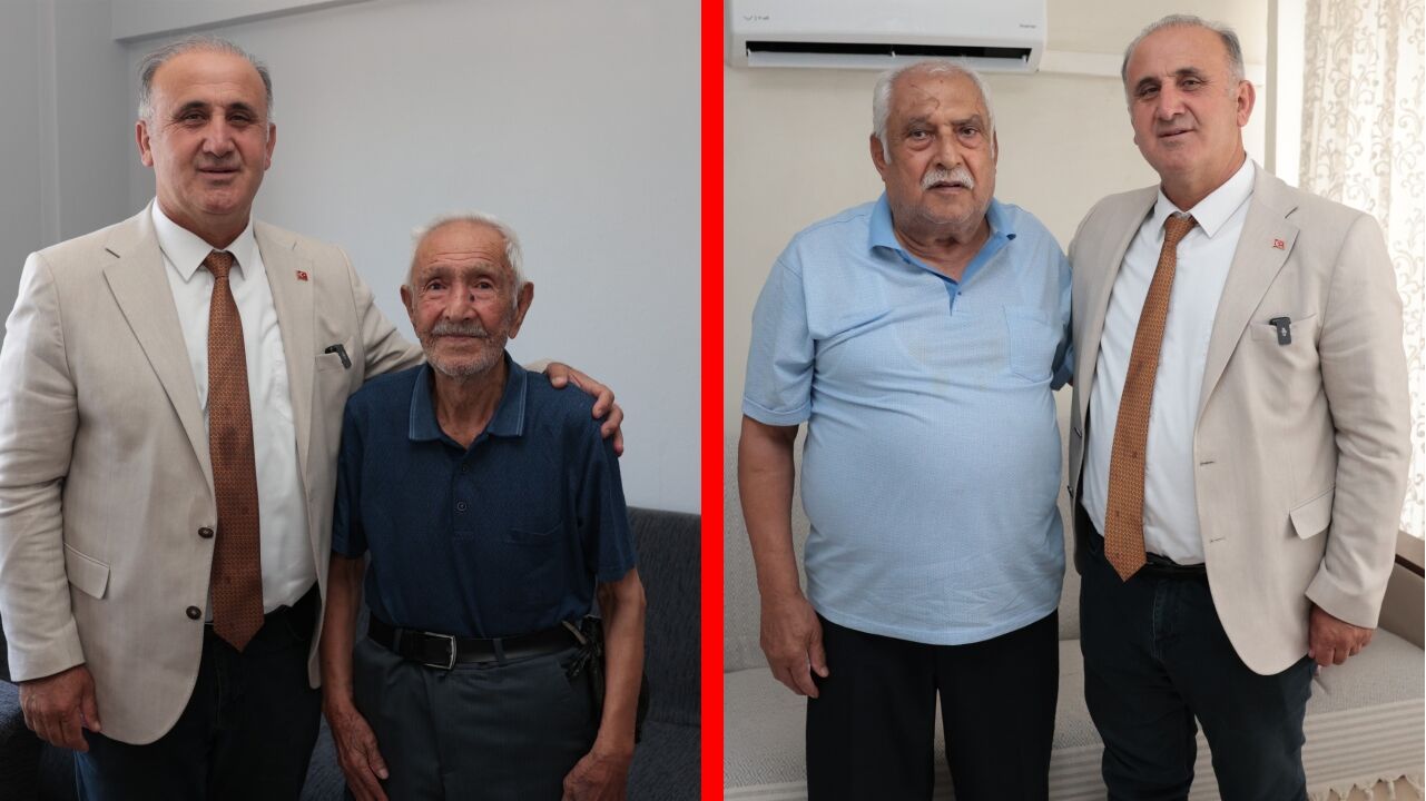 Başkan Kaya Şehit Babaları Ziyaret