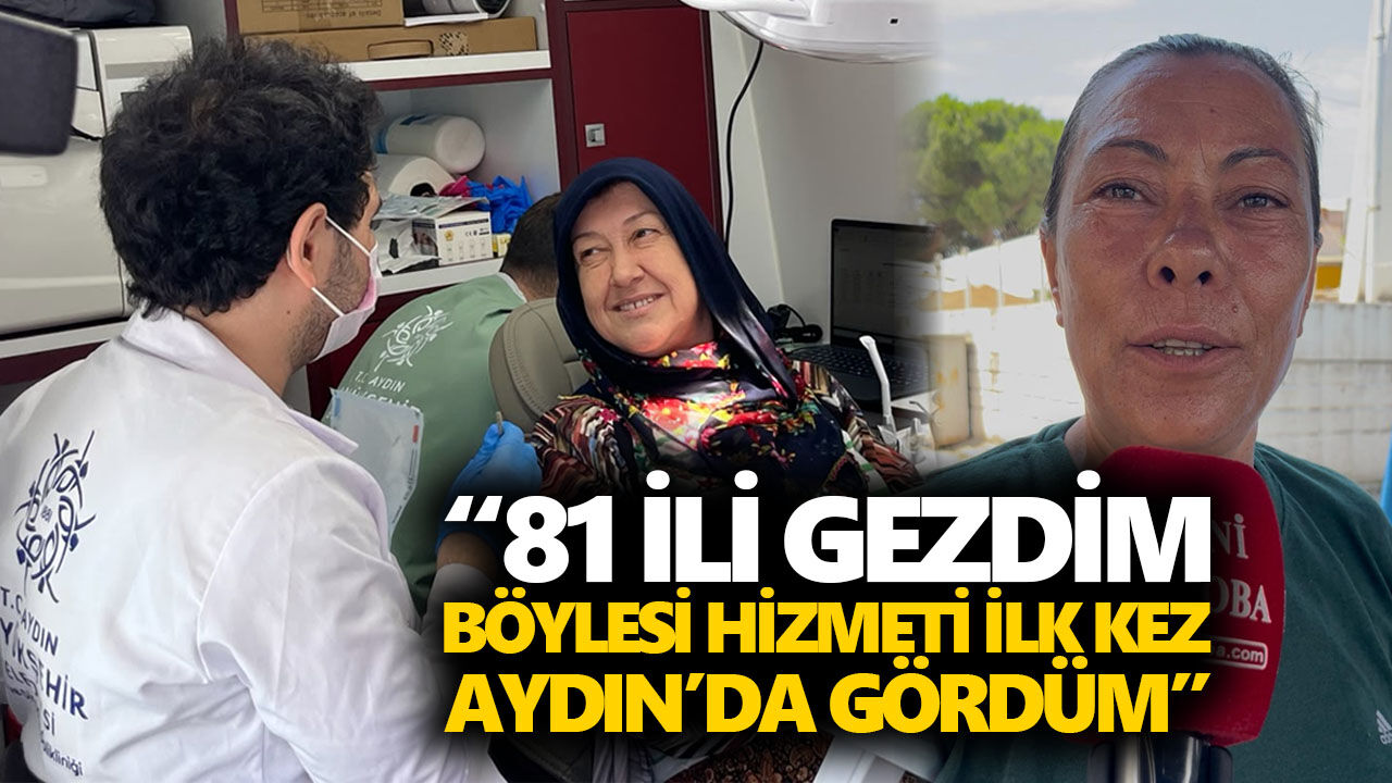 Büyükşehir’in mobil diş kliniği Umurlu’da yüzleri güldürdü