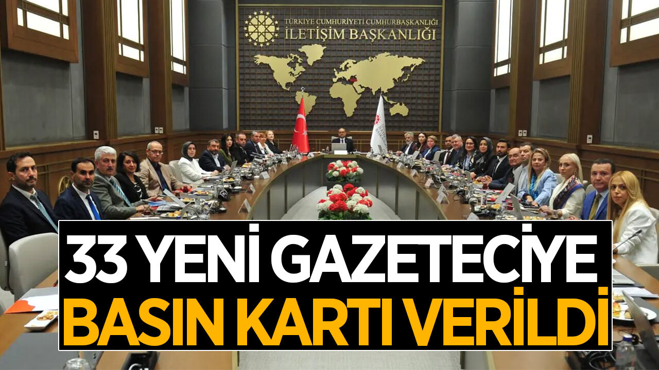 Basın camiasını ilgilendiren haber! Basın kartı alan gazeteciler açıklandı