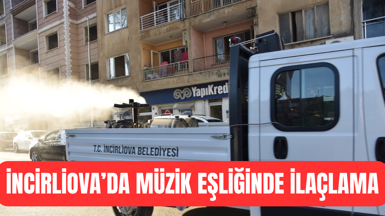 İncirliova'da sıra dışı uygulama: Müzik eşliğinde ilaçlama