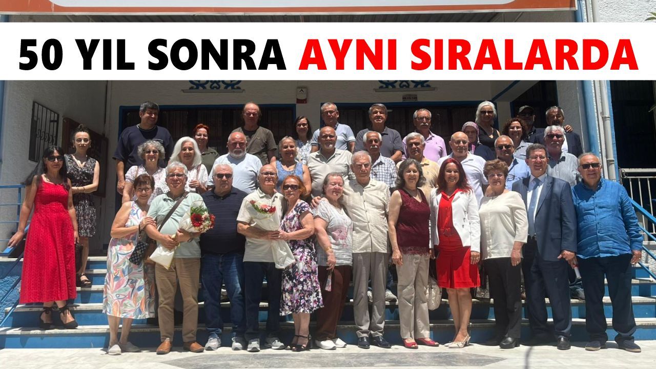 Nazilli’de ilk mezunlar yıllar sonra okulda buluştu