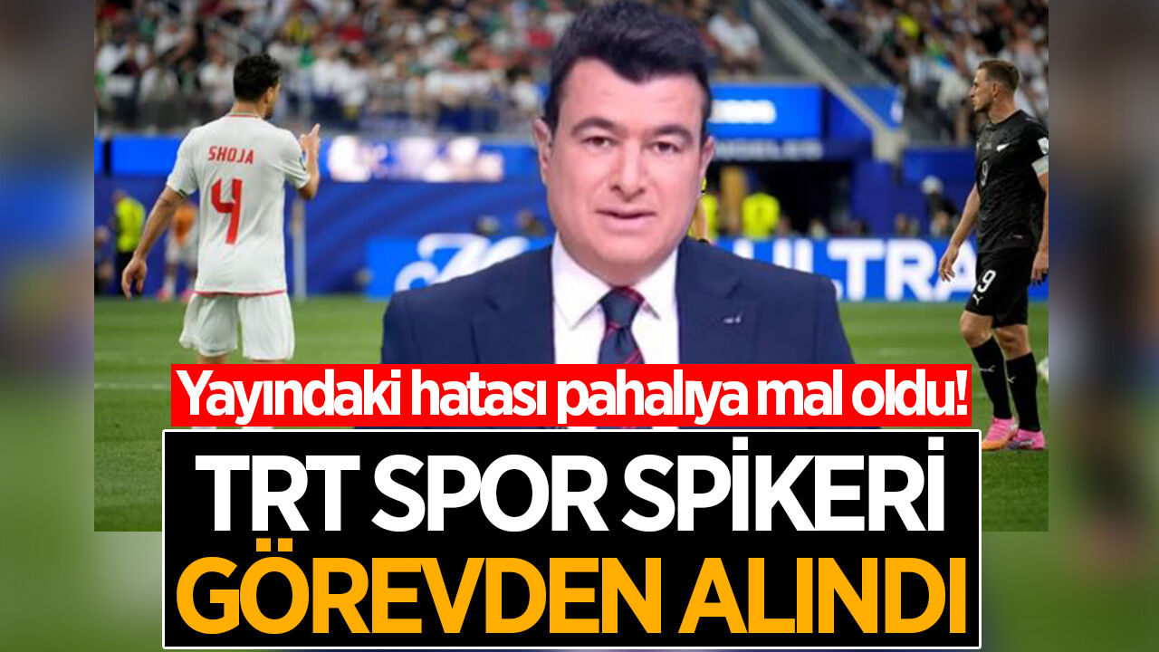 Spikerin hatası pahalıya mal oldu! TRT görevden alındığını açıkladı!