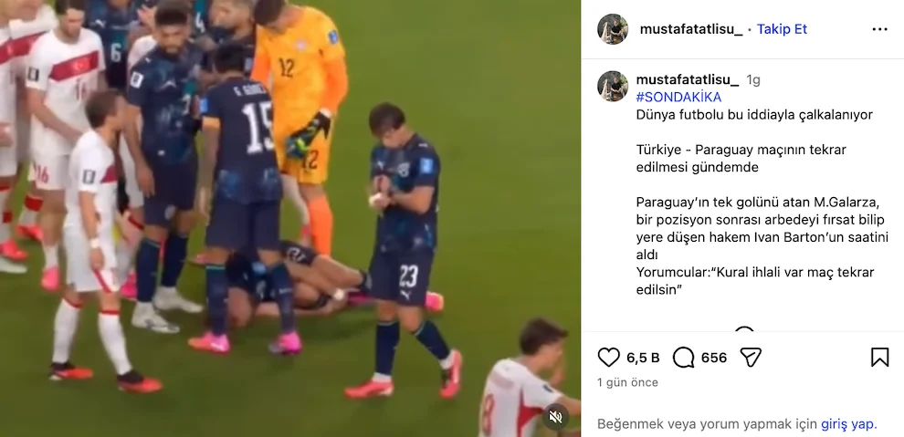 Turkiye Paraguay Macinda Galarza Nin Hakemin Saati 1 Ba86C695
