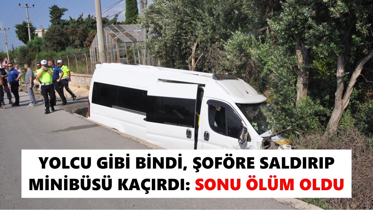 Yolcu gibi bindi, şoföre saldırıp minibüsü kaçırdı: Sonu ölüm oldu