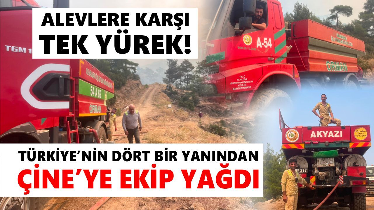 Alevlere karşı tek yürek! Türkiye’nin dört bir yanından Çine’ye ekip yağdı