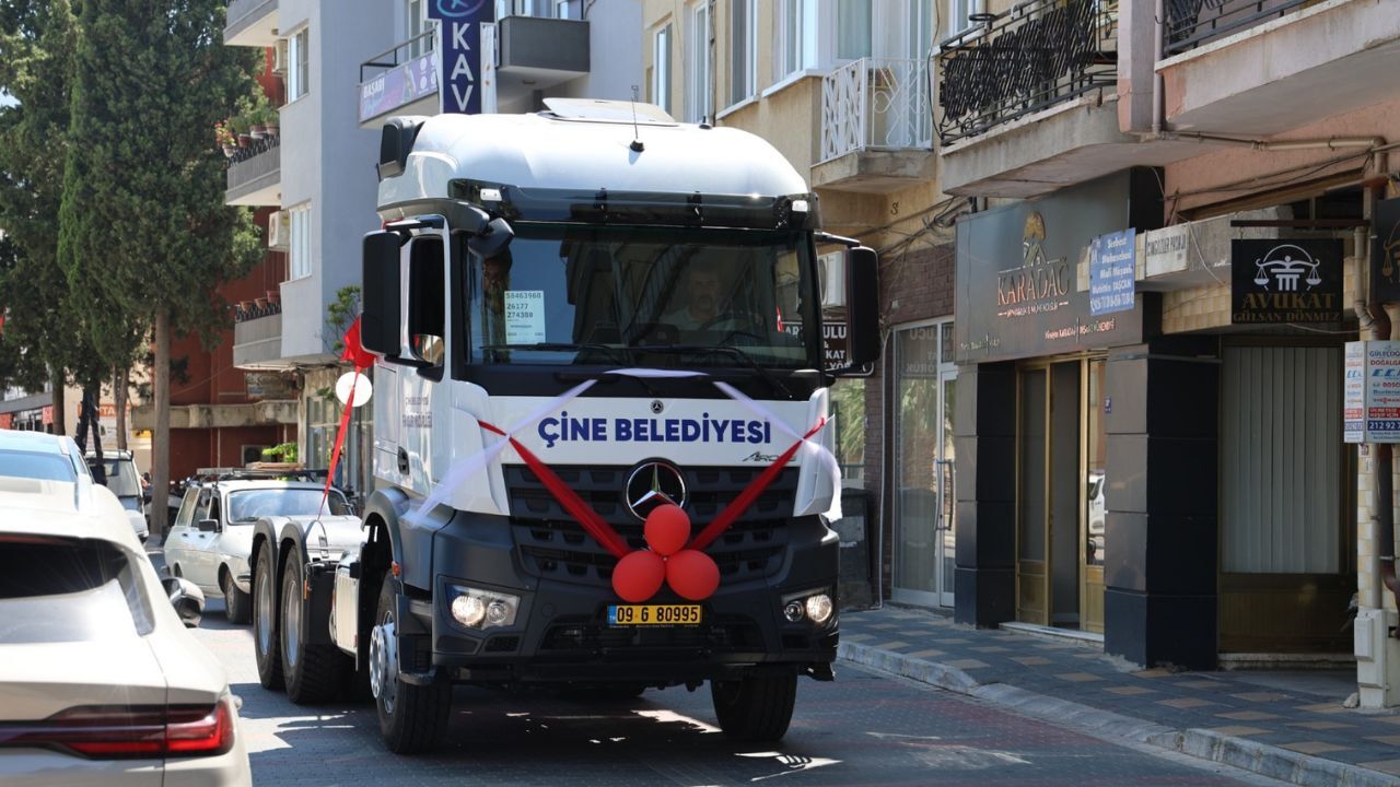 Çine Belediyesi Araç Filosunu Büyüttü! Yeni Tir Hizmete Alındı