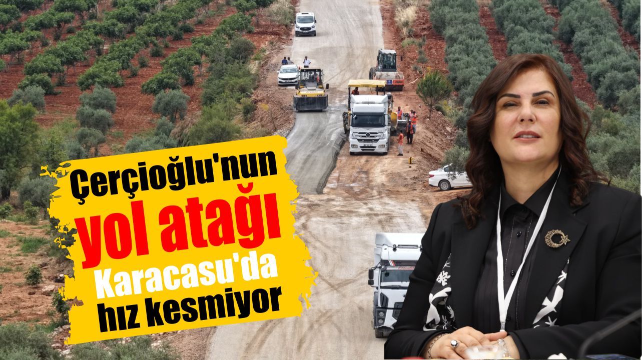 Karacasu'da 20 kilometrelik yol hamlesi