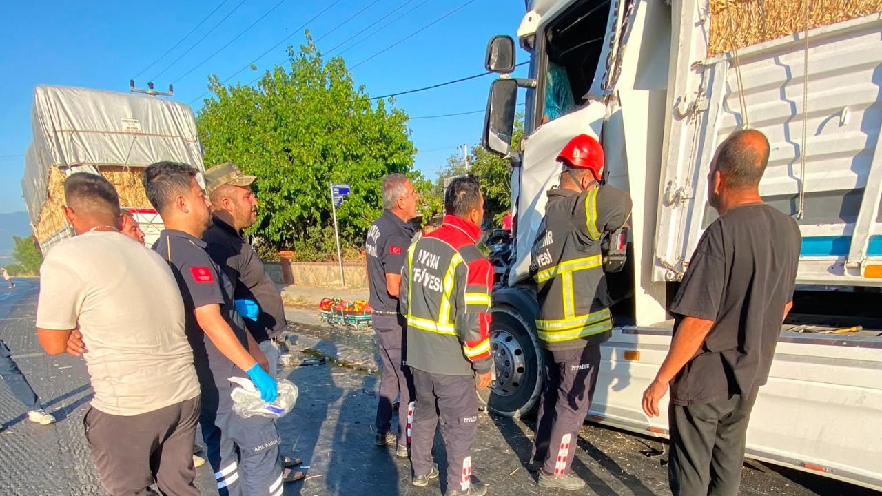 Kuyucak'ta Yürekleri Ağza Getiren Kaza!