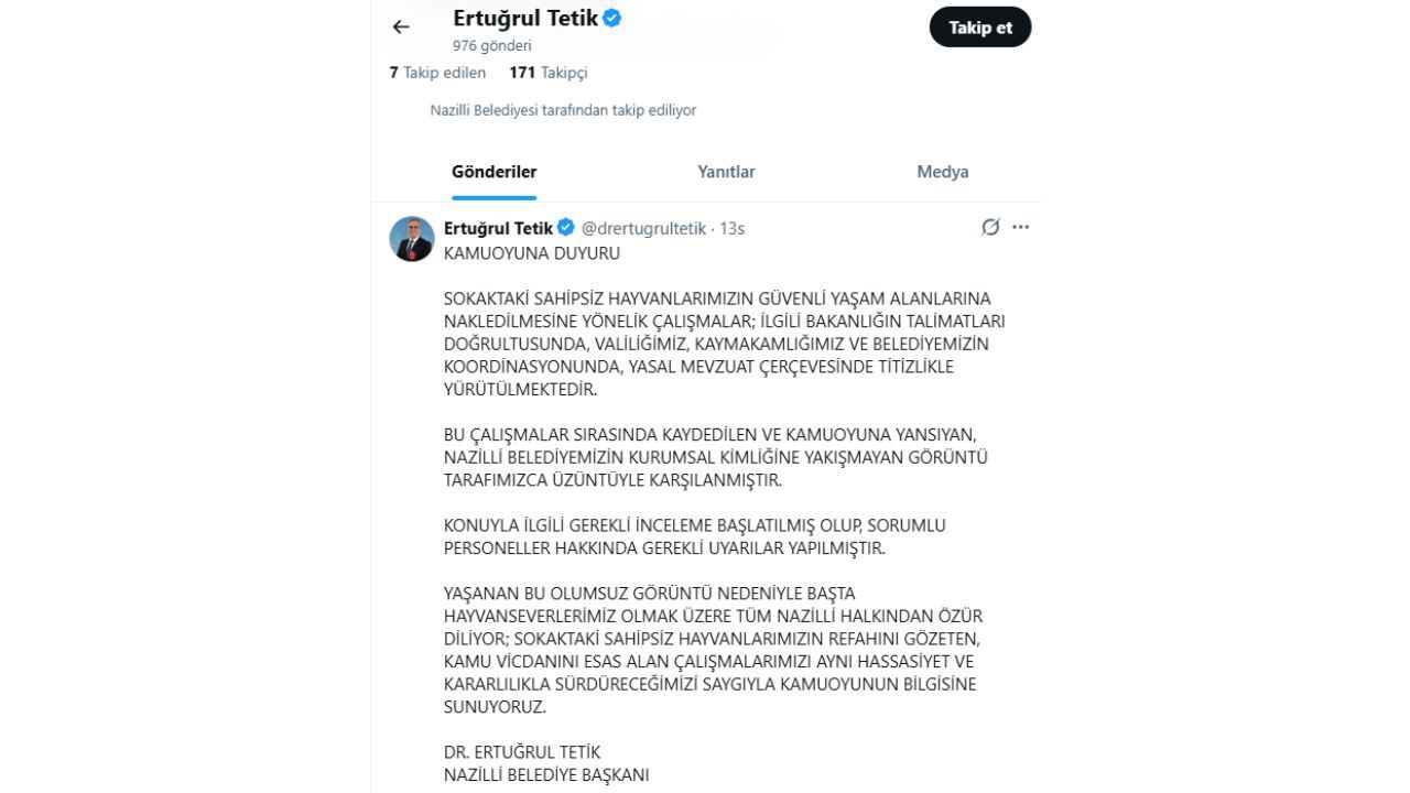 Nazilli'de Infial Yaratan Görüntüler Sonrası Belediye Başkanı Ertuğrul Tetik'ten Flaş Hamle!1