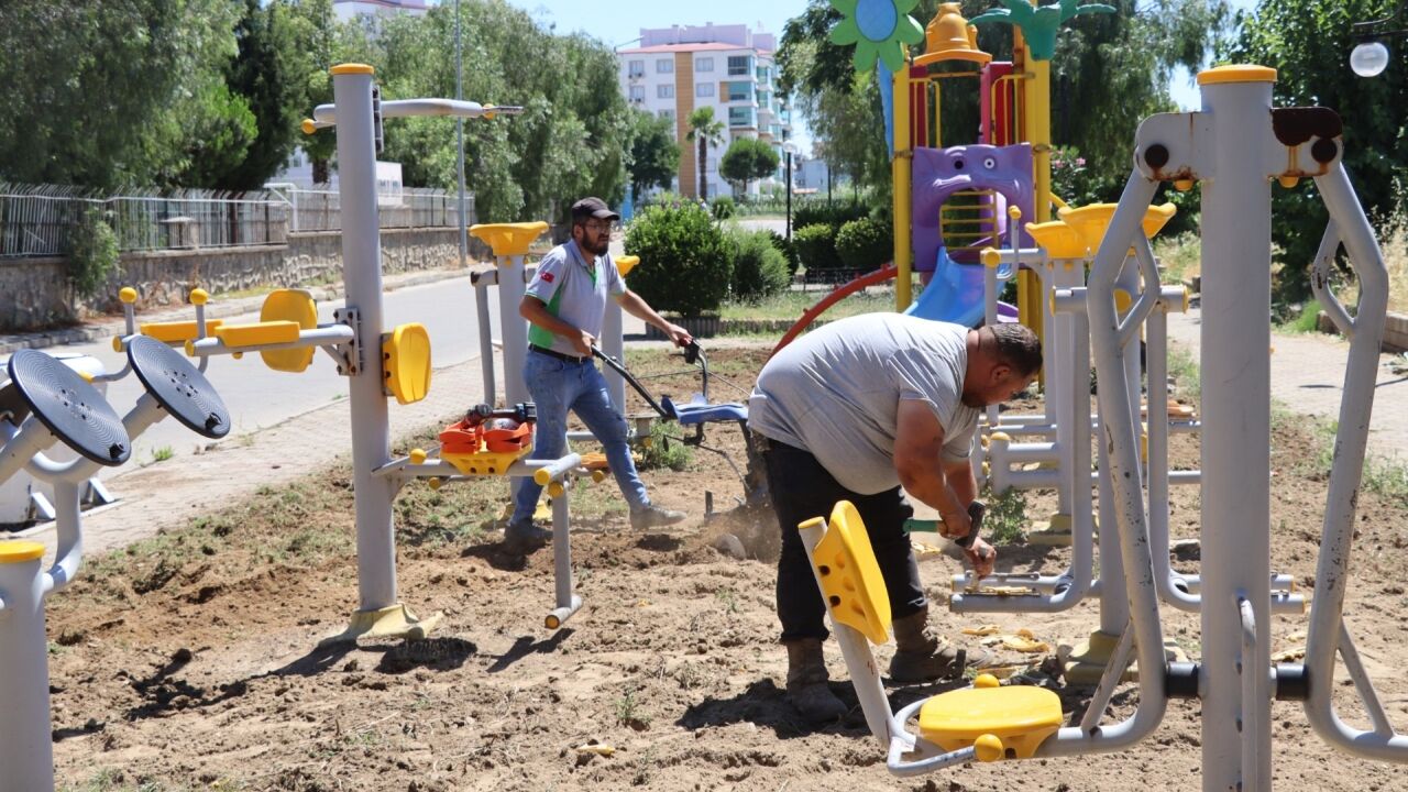 Nazilli'de Parklar Yenileniyor 2
