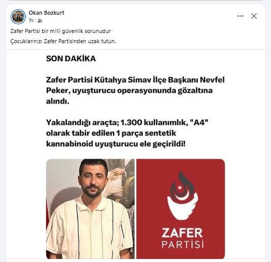 Okan Bozkurt Zafer Partisi