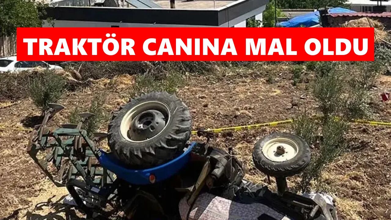 Traktör canına mal oldu