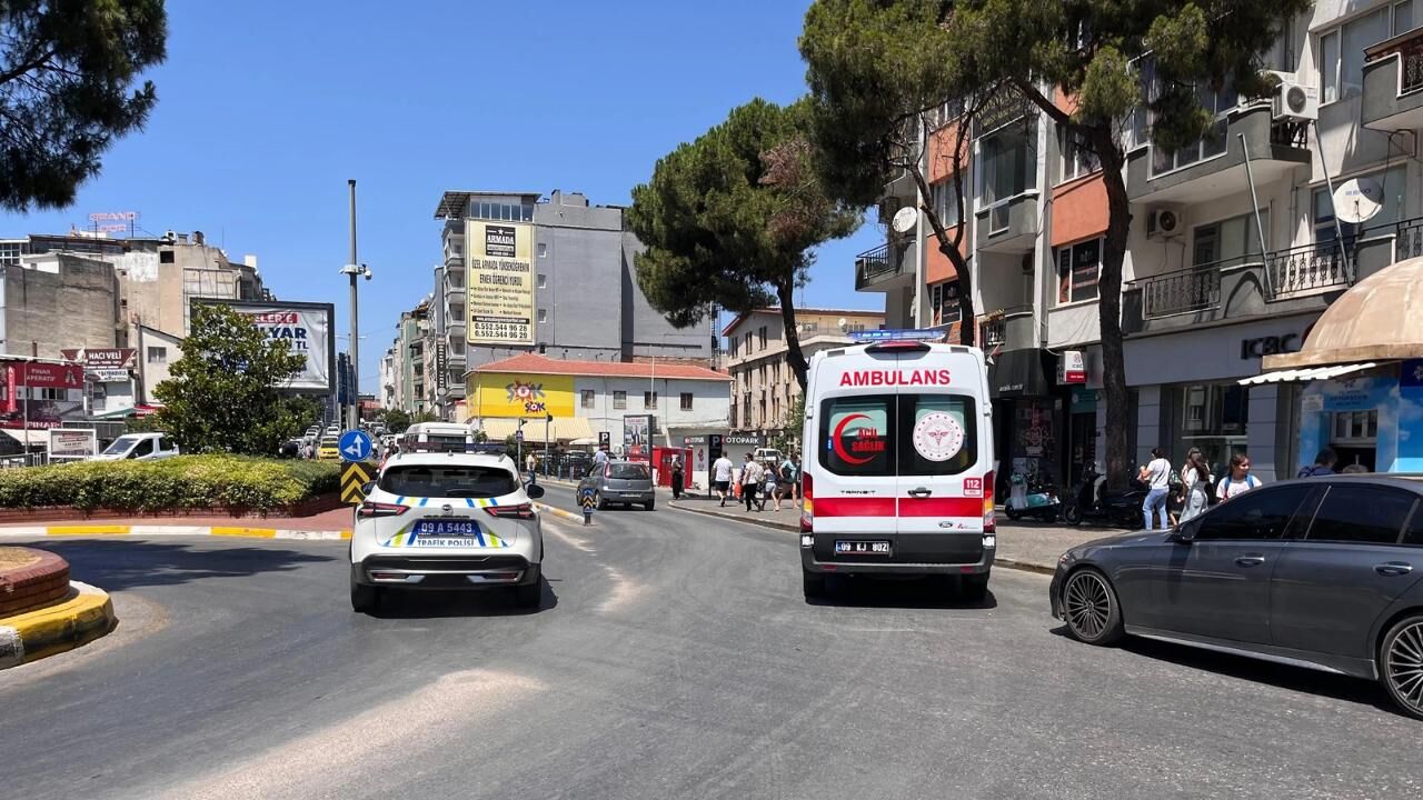 Aydın’da yola dökülen mıcır faciaya davetiye çıkardı! Motosiklet sürücüsü yaralandı-1