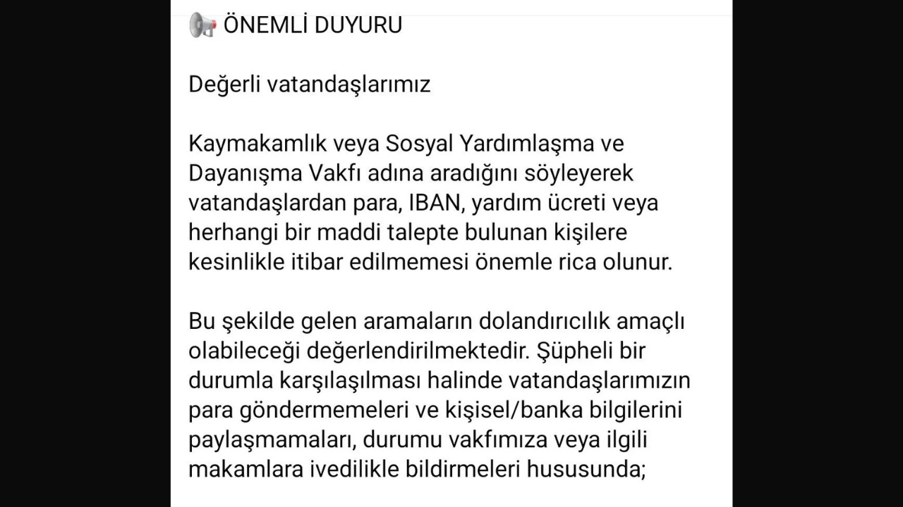 Karacasu dolandırıcı uyarı
