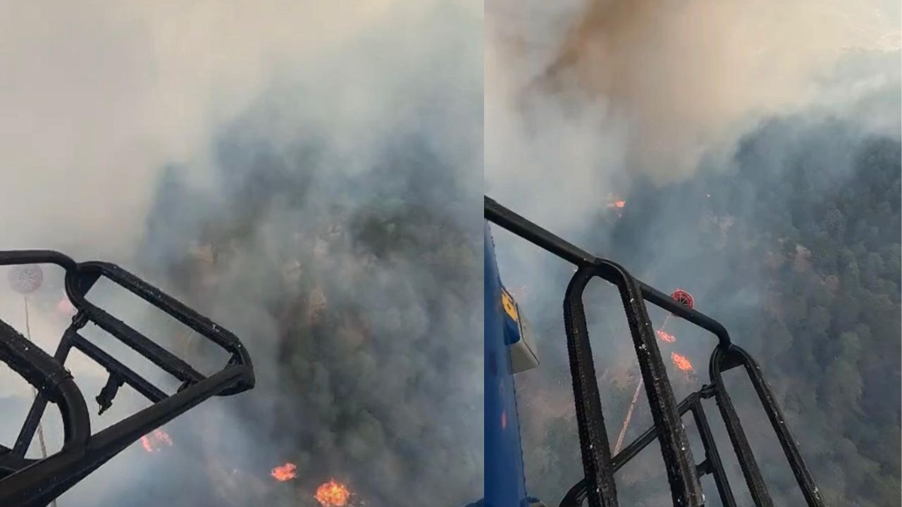 Kuyucak'ta Orman Yangını! Alevlere Havadan Ve Karadan Yoğun Müdahale01