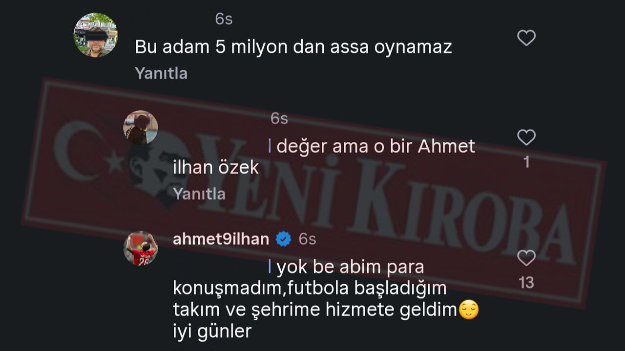 Ahmet Ilhan Özek Açıklama Kamil Kazankaya Haberi