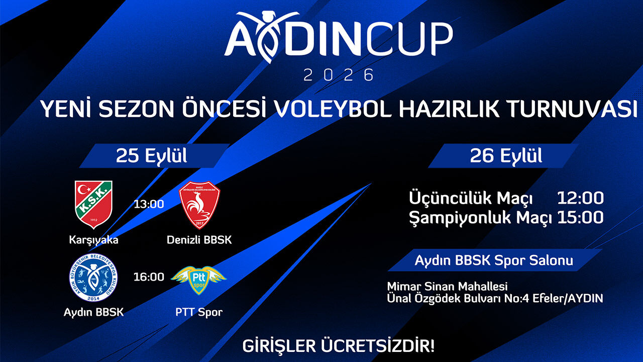 Voleybolun kalbi Aydın'da atacak! Aydın Cup 2026 başlıyor