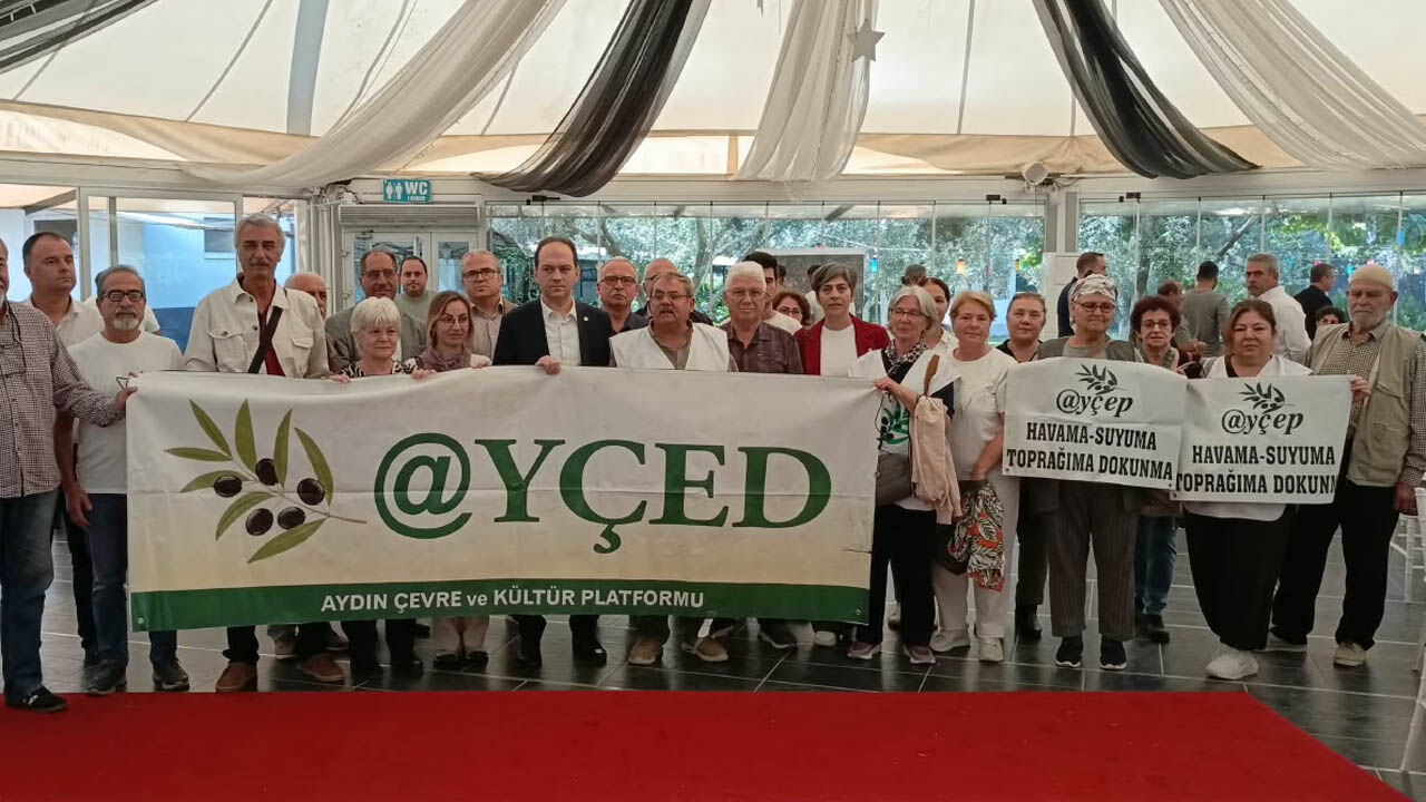 Aydın'da çevreciler jeotermal projesine tepki gösterdi