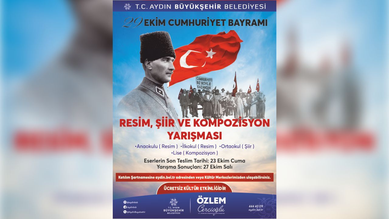 Başkan Çerçioğlu’ndan 29 Ekim Temalı Ödüllü Resim, Şiir Ve Kompozisyon Yarışması2