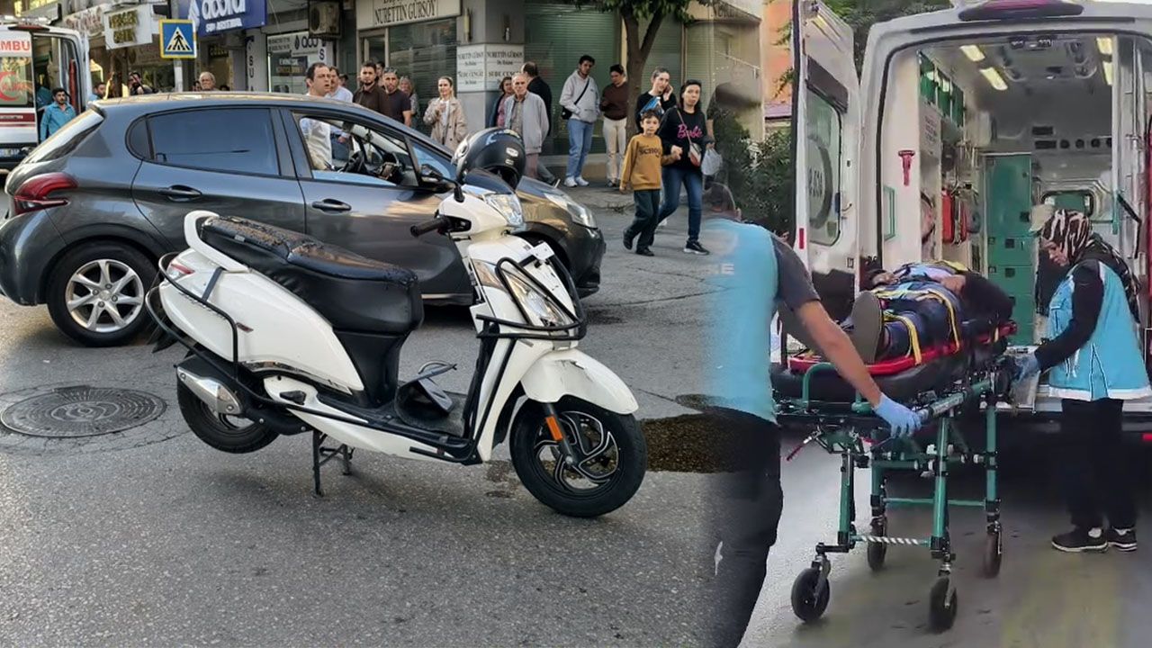 Nazilli’de kavşakta kaza! Motosiklet sürücüsü yaralandı