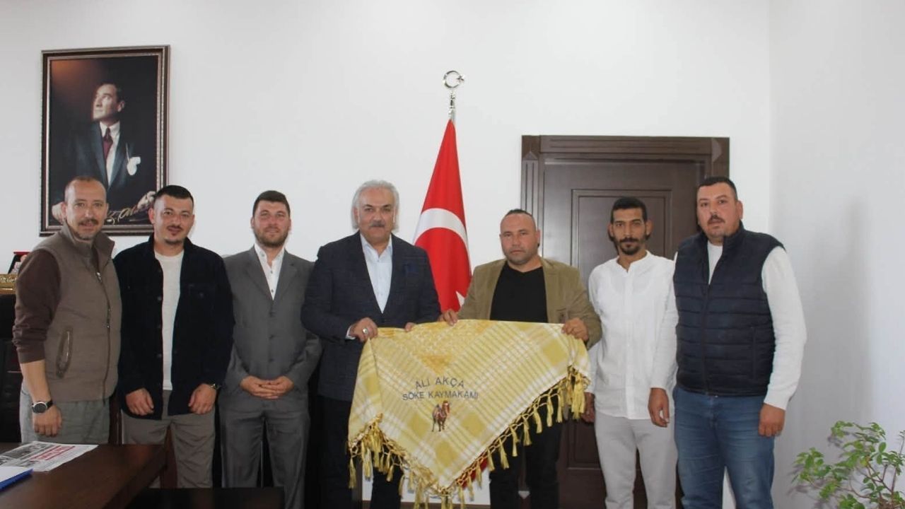 Söke’de Geleneksel Güreşler Öncesi Dikkat Çeken Ziyaret2